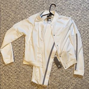 White adidas tracksuit